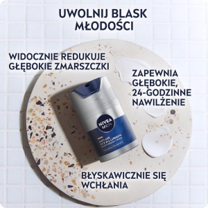 Crema anti-imbatranire NIVEA MEN cu Hyaluron, 50ml - Img 2