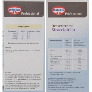 Crema de desert Dr. Oetker Stracciatella, 1 kg, fara gluten - Img 3