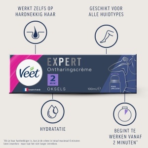 Crema depilatoare Veet Expert 100ml cu Sheabutter pentru toate tipurile de piele - Img 4