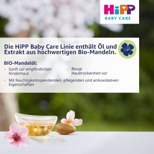 Crema hidratanta HiPP Baby Care pentru fata si corp, 100 ml, cu ulei bio de migdale - Img 3