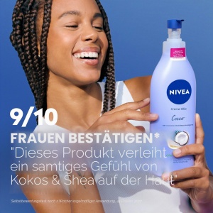 Crema hidratanta NIVEA cu ulei de cocos si Monoi, 400 ml, pentru piele catifelata - Img 6