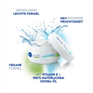 Crema hidratanta NIVEA Soft 200 ml cu vitamina E si jojoba - Img 3