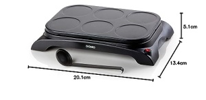 Crepe Maker DOMO DO8709P Pancake Maker 1000W Antiaderent 6 Portii - Img 8