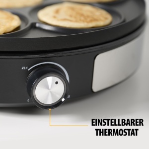 Crepe Maker Tristar BP-2639, 1500W, 33 cm, Negru - Img 4