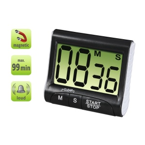 Cronometru digital de bucatarie Xavax, functie timer si stop, afisaj mare, negru - Img 3