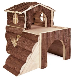 Cuib pentru hamster TRIXIE 6129 Bjork, din lemn de scoarta, 31 x 28 x 29 cm