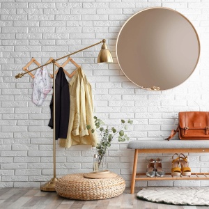 Culoar cu 10 Usi Relaxdays, din Lemn, Extensibil, Design Modern - Img 2