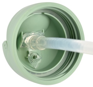 Cupa de invatare Beaba 2 in 1, 300 ml, Salbeigrun, cu manere detasabile - Img 2