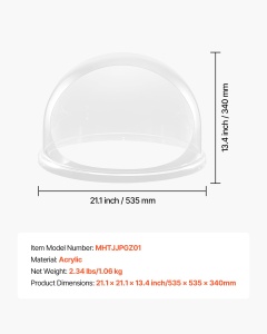 Cupa de Protectie pentru Zahar VEVOR, Acril Transparent, 52 cm, Usor de Curatat - Img 7