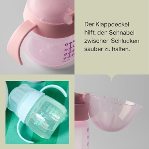 Cupa de tranzitie Tommee Tippee 150 ml, verde si portocalie, 2 bucati - Img 7