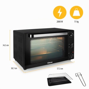 Cuptor cu aer cald Tristar OV-3640, 2000 W, 60 L, Timer 90 min - Img 3
