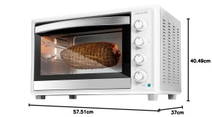 Cuptor cu convectie Cecotec BakeToast 4600, 46L, 2000W, Alb - Img 10