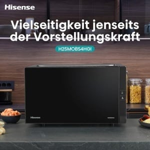 Cuptor cu microunde Hisense H25MOBS4HGI 25L 900W Negru InverterTech - Img 17
