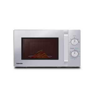 Cuptor cu microunde Toshiba Solo 20L MW2-MM20PF(SL), cuptor cu microunde de sine statator, 800W, 5 niveluri de putere cu functie de dezghetare convenabila, iluminare interioara cu LED, argintiu - Img 1