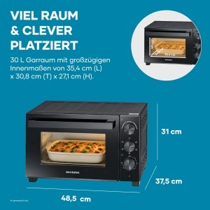 Cuptor cu ventilatie Severin TO 9020, 30L, 1600W, negru - Img 2