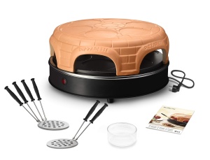 Cuptor de pizza Emerio PIZZARETTE, 6 mini-pizze, design din teracota - Img 3
