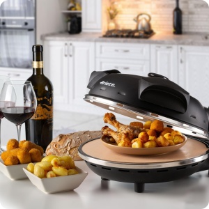 Cuptor electric pentru pizza Ariete 917, 1200W, 400C, 5 trepte de gatire, Negru - Img 5