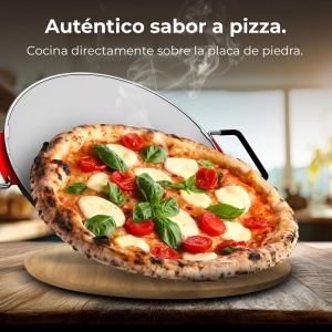 Cuptor electric pentru pizza Cecotec Fun PizzaCo Mamma Mia Window 1200W temperatura 400degC placi ceramice - Img 5