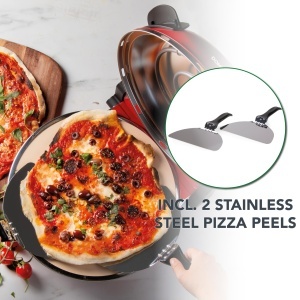 Cuptor electric pentru pizza DOMO DO9284PZ, 1200 W, cu piatra ceramica 32 cm - Img 6