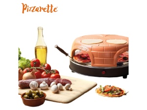 Cuptor pentru pizza Emerio Pizzarette Original PO-1158471 4 persoane design terracotta - Img 6