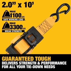 Curea de fixare DEWALT DXBC9002, 5,1 x 3 m, 5,1 kg capacitate, 1,5 kg rezistenta - Img 3