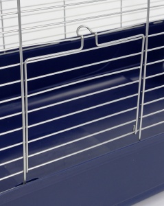 Custodie pentru rozatoare Kerbl Maxi Baldo Twin, 120x58x86 cm, culoare albastru inchis - Img 4
