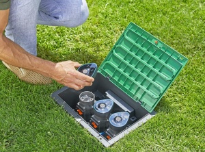 Cutie de control pentru irigatii Gardena Ventilbox 9 V Bluetooth, 3 valve, programabila - Img 3