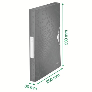 Cutie de depozitare Leitz 46290023 WOW, A4, PP, 300 file, roz metallic - Img 4