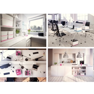 Cutie de depozitare Leitz MyBox 52581023, albaroz metalic, din plastic, 30,7 cm - Img 7