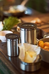 Cutie de depozitare ROSLE 16559 din inox, 16 cm diametru, 12 cm inaltime - Img 2