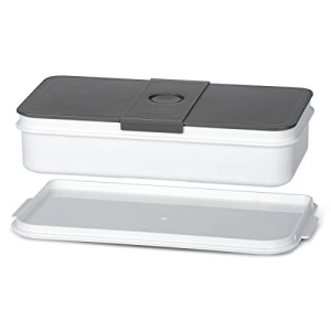 Cutie de meniu Cloer 800MBX Cutie de pranz electrica pentru reincalzirea alimentelor incl 1,2 L, tava si ceasca de masurare Suport detasabil Placa de gatit din otel inoxidabil, Seturi de cutii de pranz combinabile, alb, 1,2 litri - Img 10
