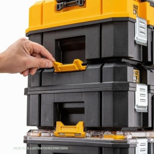 Cutie de scule DeWalt TSTAK DWST83343-1, 44 L, IP54, cu tava detasabila - Img 7