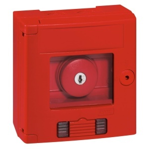 Cutie de siguranta Legrand 038009, IP 44, IK 07, rosu, cu LED si buton cu cheie