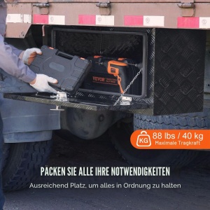 Cutie de unelte VEVOR TB17-3B, aluminiu, 914 x 432 x 457 mm, 40 kg - Img 3