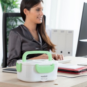Cutie electrica pentru masa InnovaGoods 105L AlbVerde incalzire alimente compacta - Img 2
