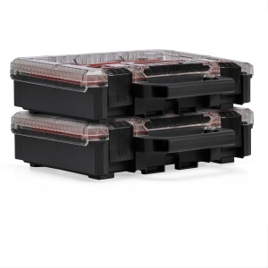 Cutie organizatoare Einhell E-Case Half Size sistem modular capac transparent 125 kg - Img 3