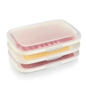 Cutie pentru alimente Tescoma Aufschnittdose 4FOOD, plastic, transparent - Img 2