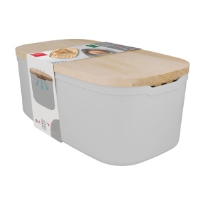 Cutie pentru paine Metaltex Bready, cu capac din lemn, Swiss made - Img 4