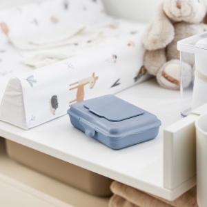 Cutie pentru servetele umede Rotho Babydesign 1,25 L, albastra, reutilizabila - Img 4