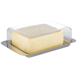 Cutie pentru Unt APS 63 din Otel Inoxidabil, 250g, 16 x 9,5 x 5,5 cm