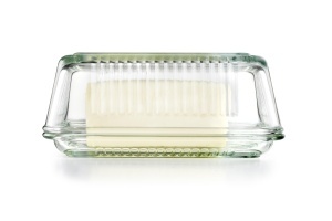 Cutie pentru unt IBILI din sticla, 250g, design retro, 17 x 10,3 x 7 cm - Img 3
