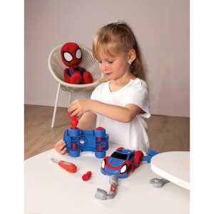 Cutie unelte pentru copii Smoby Spidey, 17 piese, cu personaj si vehicul - Img 7
