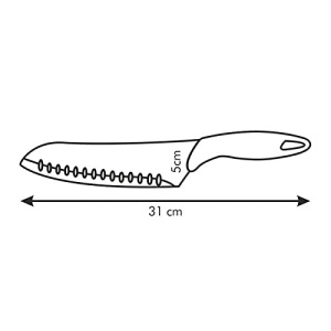 Cutit de Bucatarie Tescoma PRESTO 20 cm, otel inoxidabil, maner din plastic - Img 3