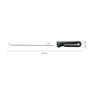 Cutit de izolatie Fiskars, lungime totala: 42 cm, otel inoxidabil, negru, K20, 1001626 - Img 2