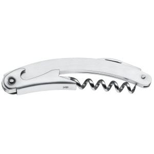 Cutit de ospatar WMF CleverMore 10 cm otel inoxidabil Cromargan mat tacamuri de ospatar cu deschizator de sticle deschizator de sticle taietor de foli - Img 1