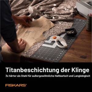 Cutit de taiat Fiskars cu lama de 60 mm, ergonomic, pentru materiale groase - Img 4
