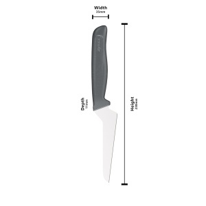 Cutit pentru fructe si legume Zyliss 10 cm, lama otel inoxidabil, maner din Weizenstroh - Img 3