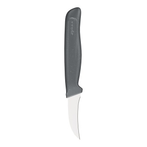 Cutit pentru legume si fructe Zyliss, lama curbata 6 cm, gri, maner sustenabil