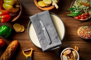 Cutit pentru legume si fructe Zyliss, lama curbata 6 cm, gri, maner sustenabil - Img 11
