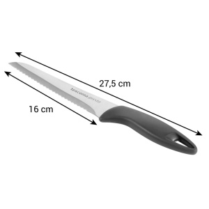 Cutit pentru paine Tescoma Brotmesser Presto 16 cm, inox, maner albastru - Img 3